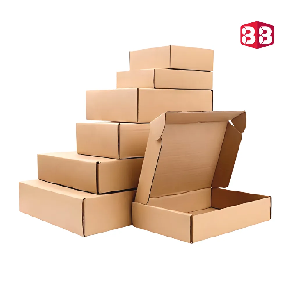 4x4x1.5 Inch Brown Corrugated Flap Box – Small Kraft Packaging for Jewelry & Accessories