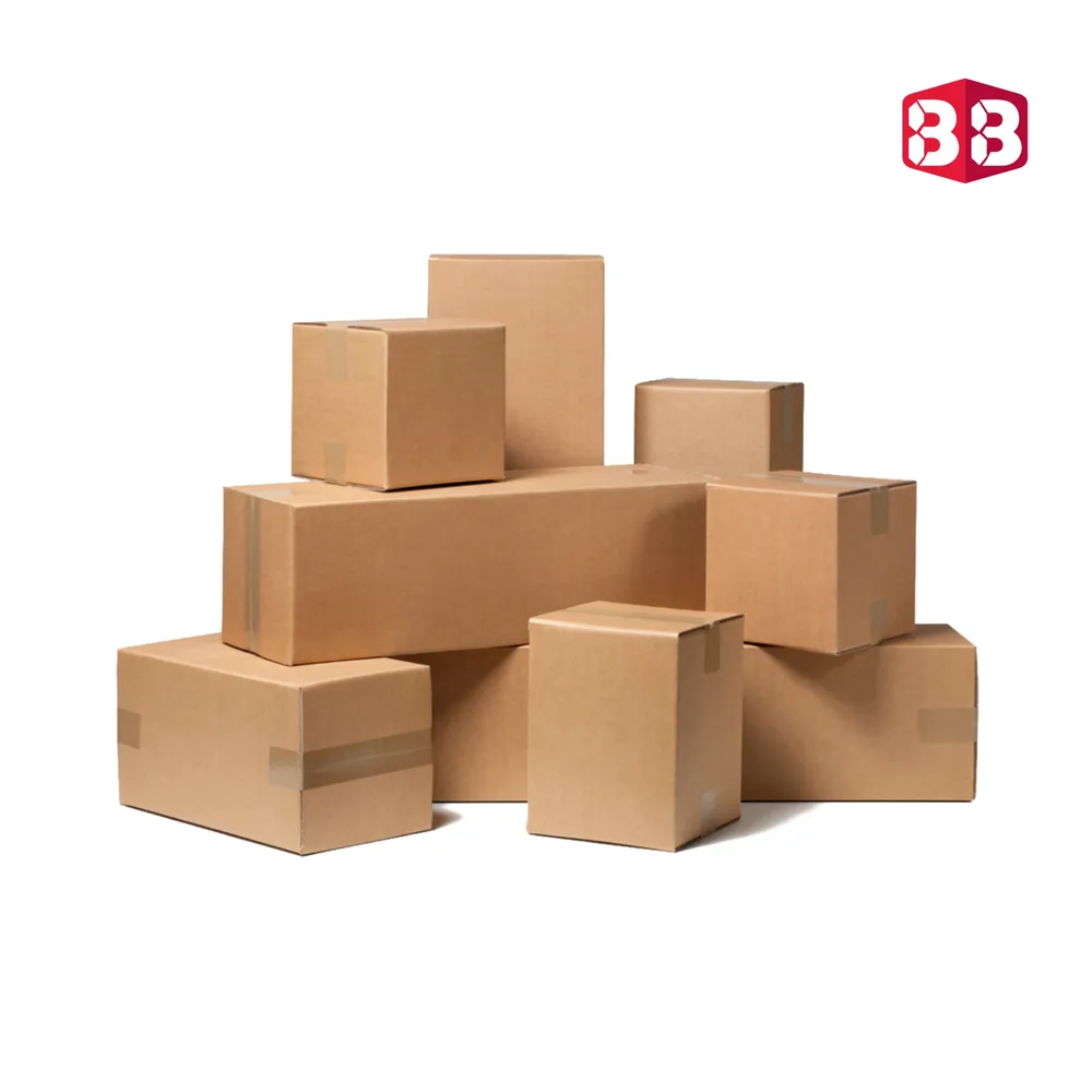 3 Ply Brown Corrugated Cardboard Box 6x3x3 inch for Shipping and Courier