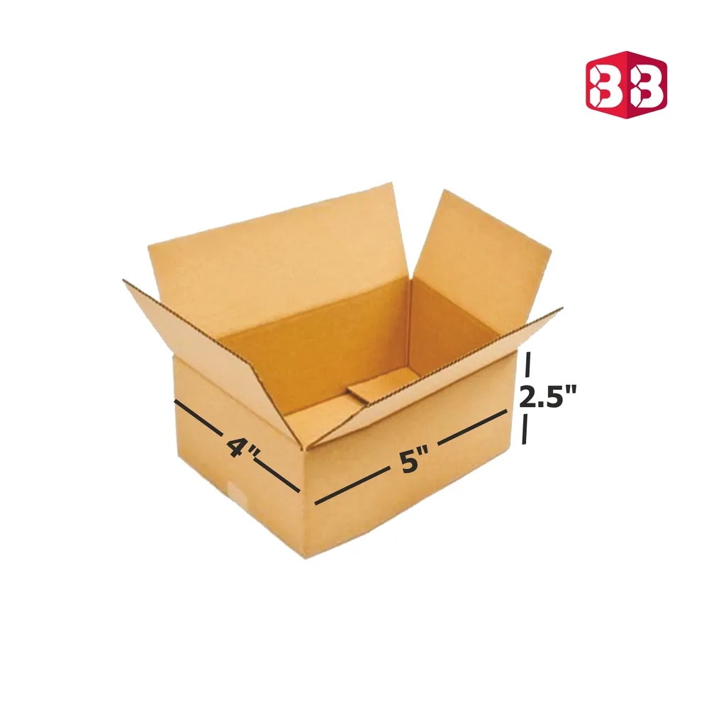 3 Ply Brown Corrugated Box 5x4x2.5 inch – Pack of 50 for Shipping, Storage, and Packaging – Eco-Friendly & Durable Box by Box Brother