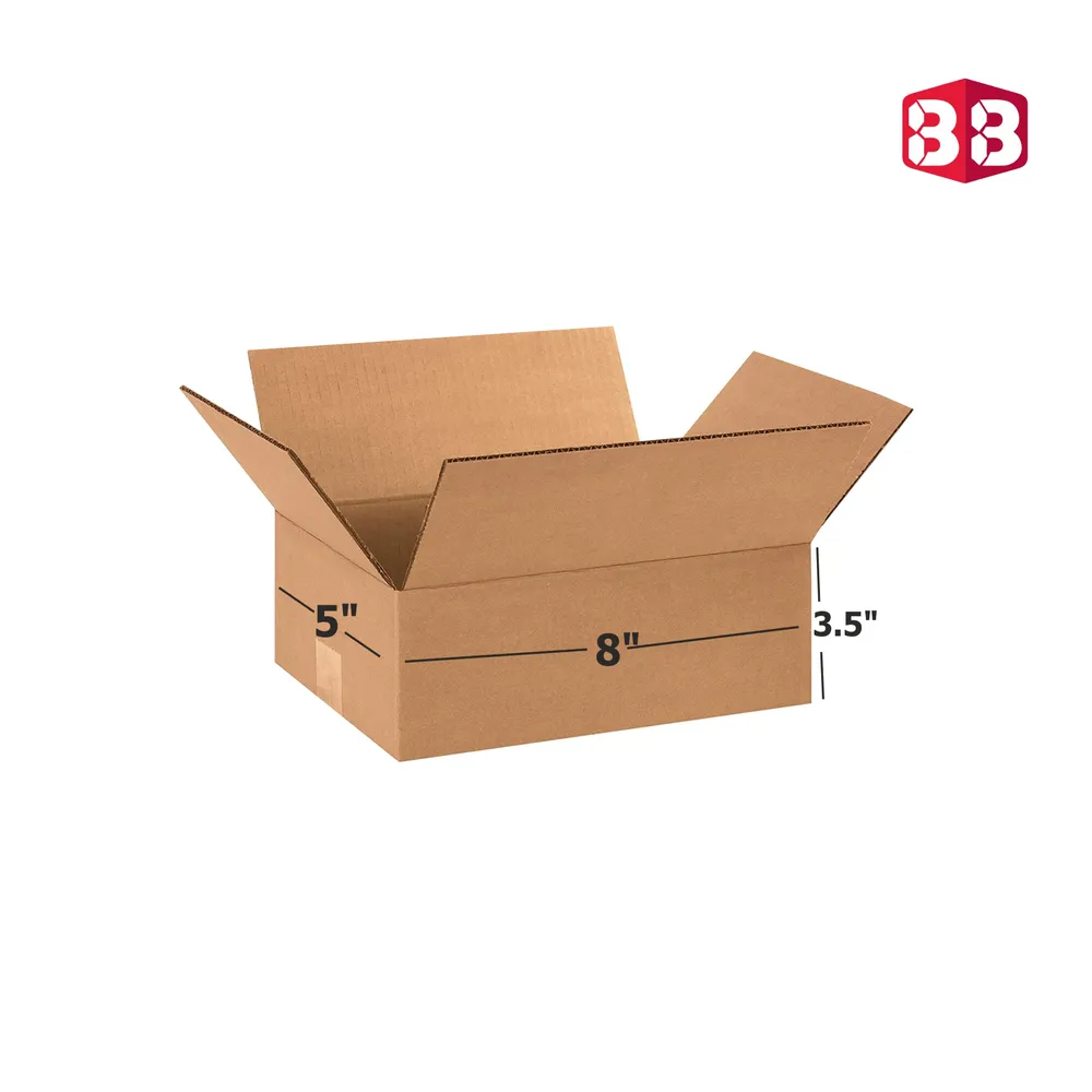 8x5x3.5 Inch 3 Ply Corrugated Box by Box Brother – Perfect for Fragile & Compact Packaging