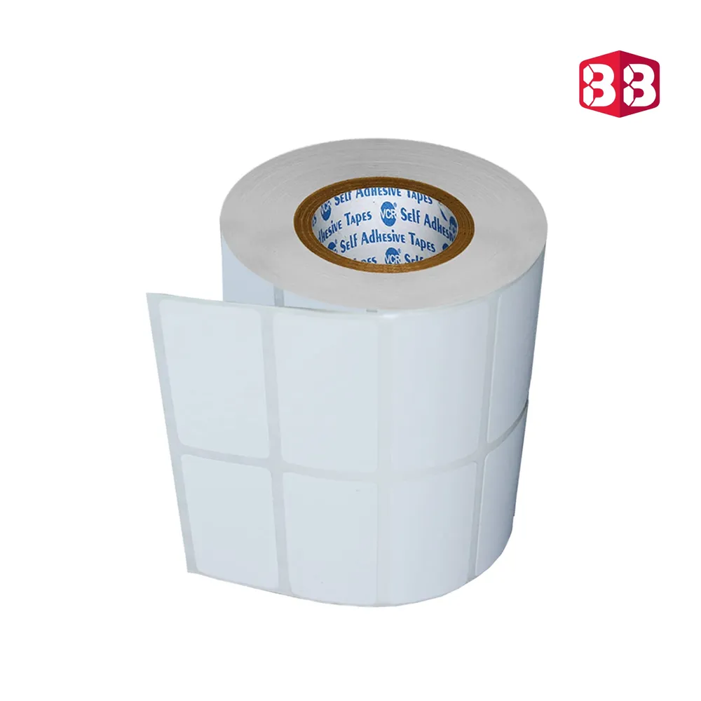 Box Brother Direct Thermal Barcode Labels 1x2 Inches 25mmx50mm - 2,000 White Self-Adhesive Stickers for Packaging