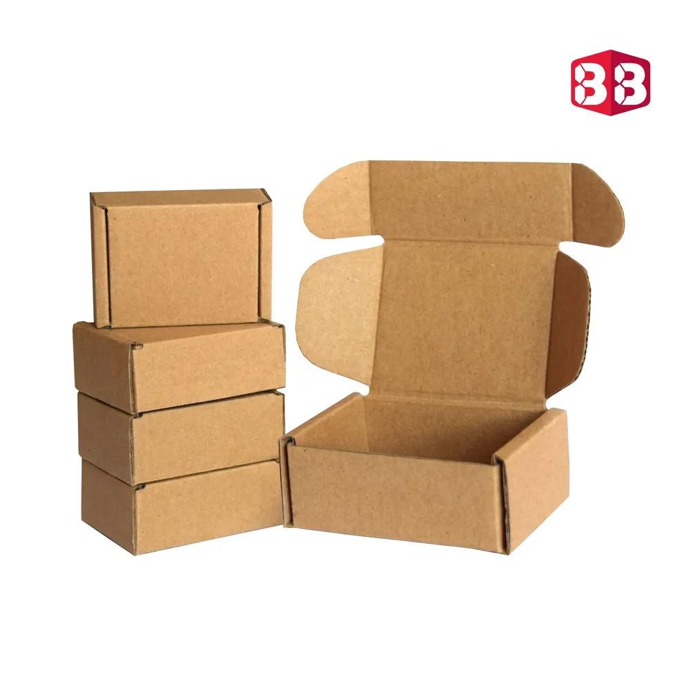 7x5.5x2 Inch Brown Flap Box – Compact Corrugated Carton for Premium Packaging