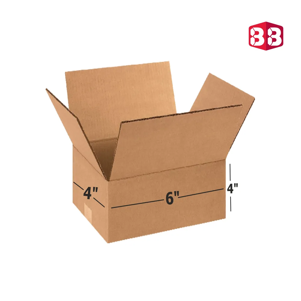 Ply Brown Corrugated Moving Box 6x4x4 Inch for Packaging and Shipping