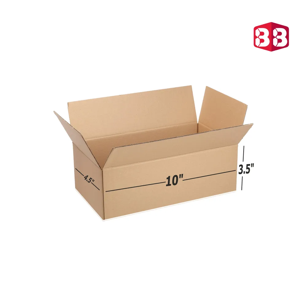 10x4.5x3.5 Inch Corrugated Box – Strong Kraft Ecommerce Shipping Box