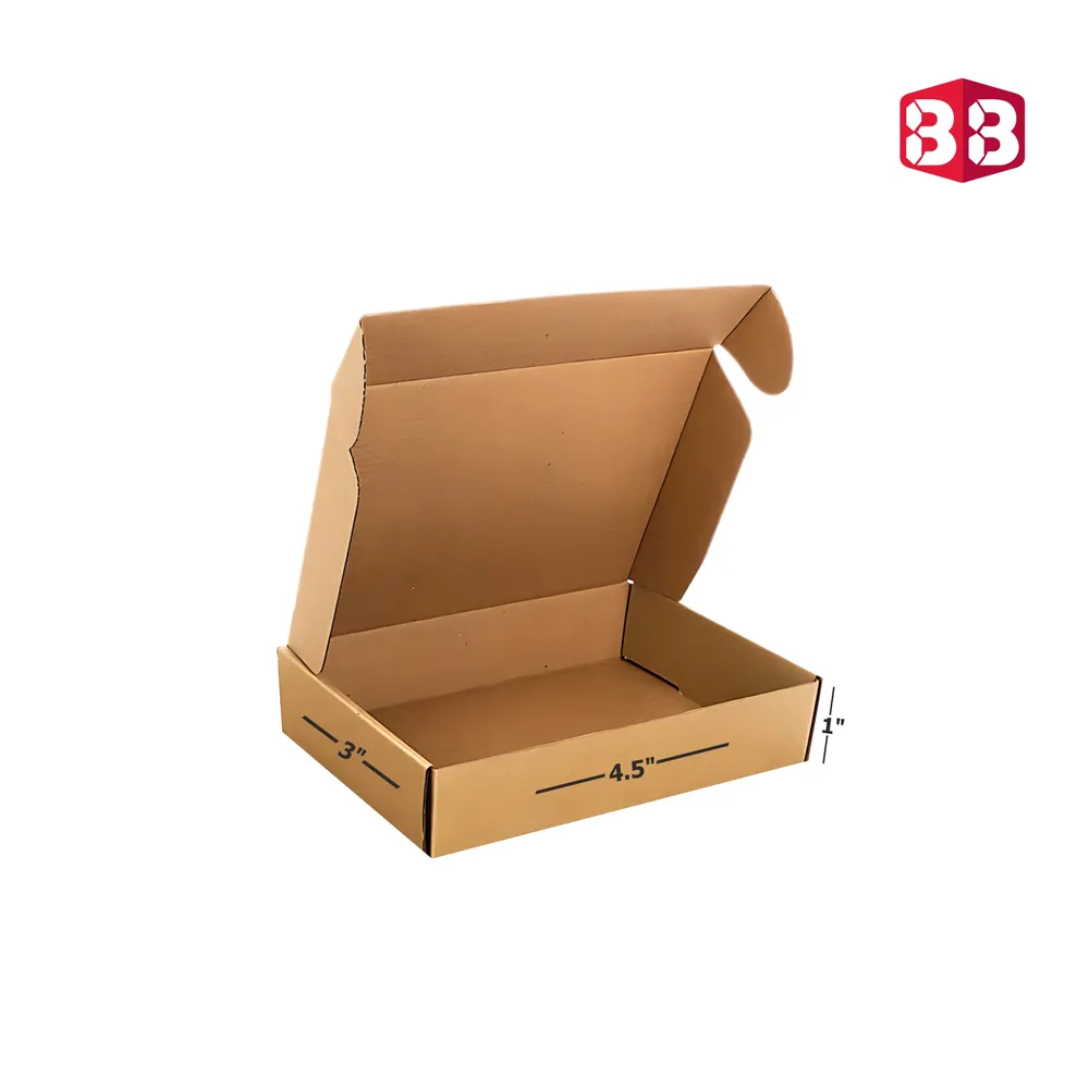 4.5x3x1 Inch Flap Corrugated Box – Mini Brown Kraft Box for Secure Small Item Packaging