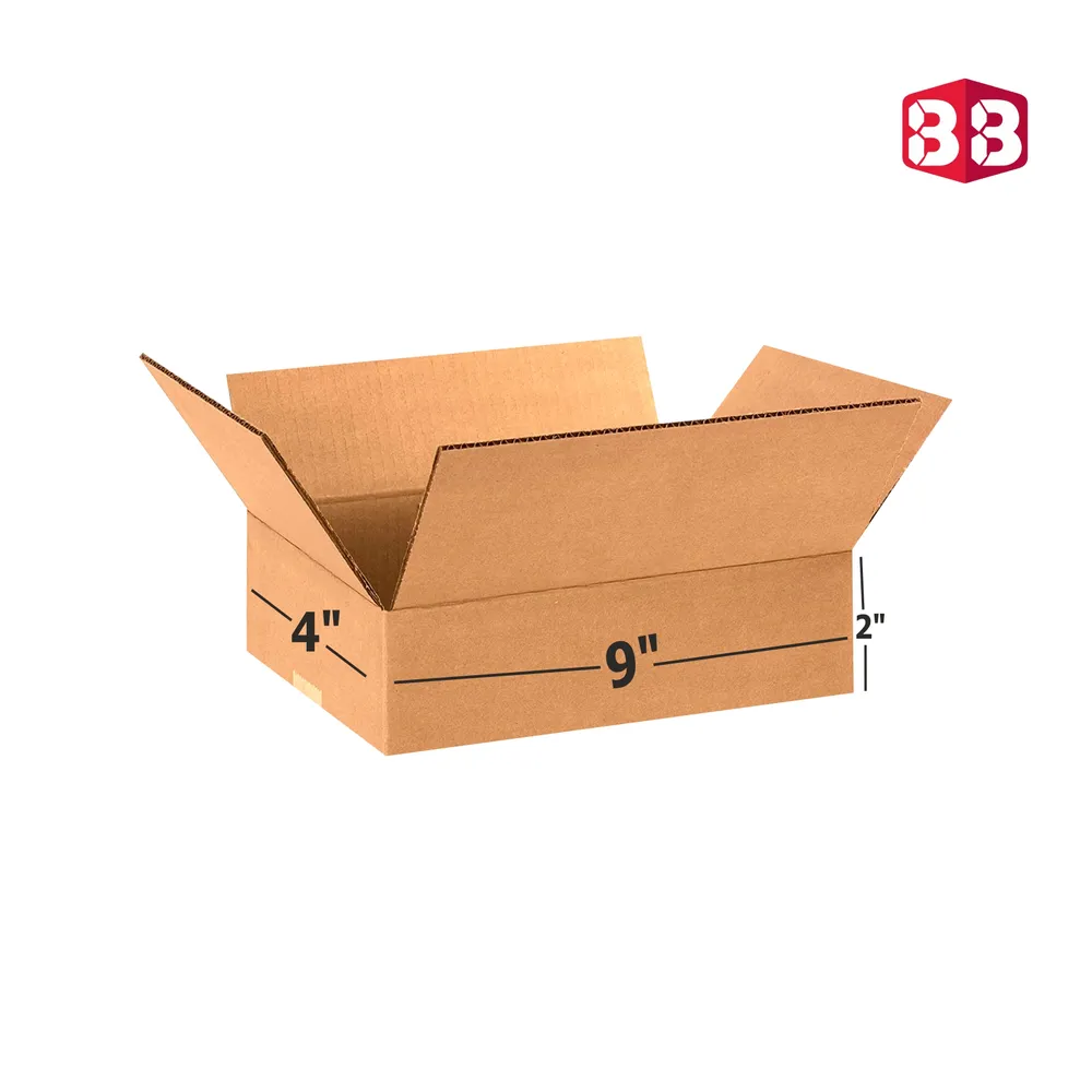 9x4x2 Inch 3 Ply Corrugated Carton Box – Slim Kraft Packaging by Box Brother