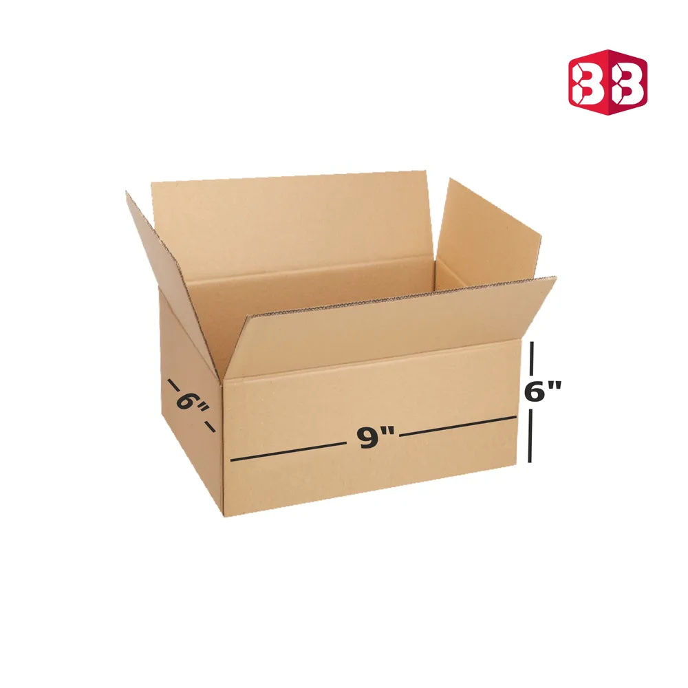 9x6x6 Inch Corrugated Box – Strong Brown Kraft Packaging by Box Brother